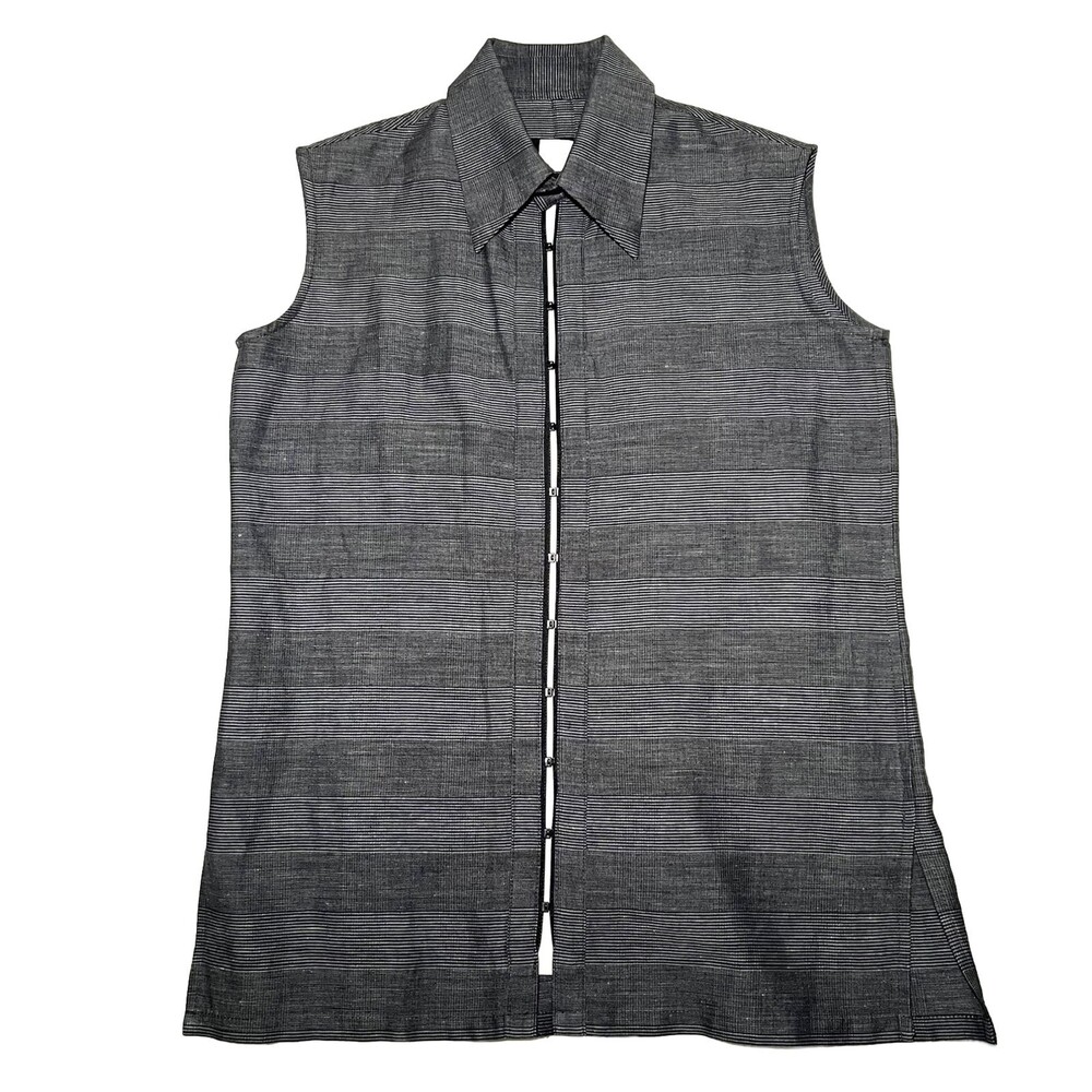 Yohji Yamamoto Women’s Linen Cotton Vest Size 3 Grey